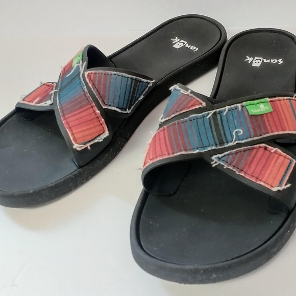 Sanuk Beachwalker Slides Women's Size 11 - Picture 3 of 12